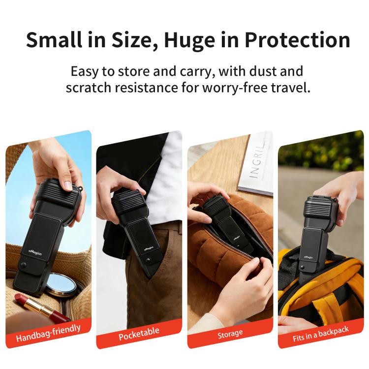 Funda protectora para gimbal aMagisn para DJI Osmo Pocket 4 (negro) — imagen 8