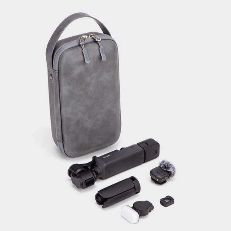 Funda rígida impermeable, bolsa de viaje protectora a prueba de golpes, bolso de mano portátil para DJI Osmo Pocket 4 (gris)…