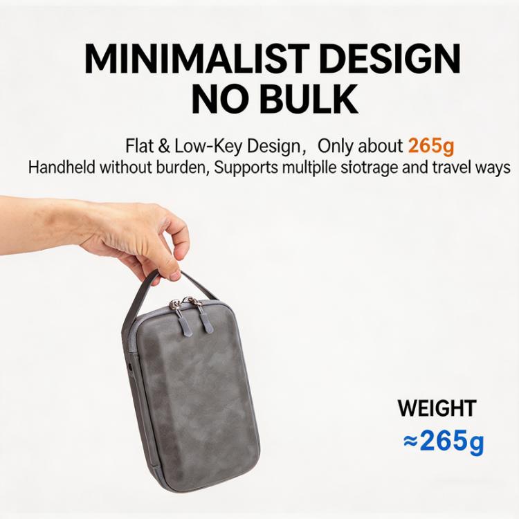 Funda rígida impermeable, bolsa de viaje protectora a prueba de golpes, bolso de mano portátil para DJI Osmo Pocket 4 (gris)…