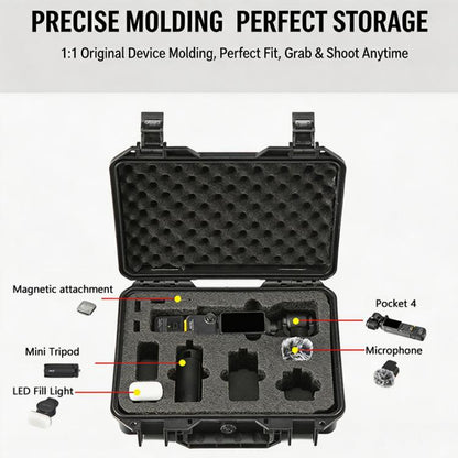 Estuche rígido a prueba de explosiones, caja de almacenamiento protectora con espuma EVA personalizada para DJI Osmo Pocket……