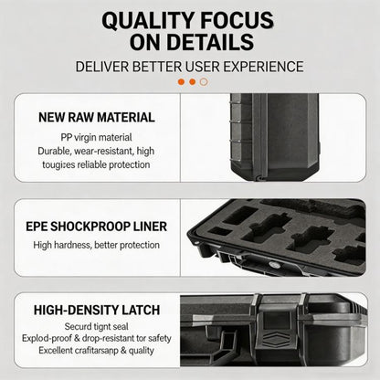 Estuche rígido a prueba de explosiones, caja de almacenamiento protectora con espuma EVA personalizada para DJI Osmo Pocket……
