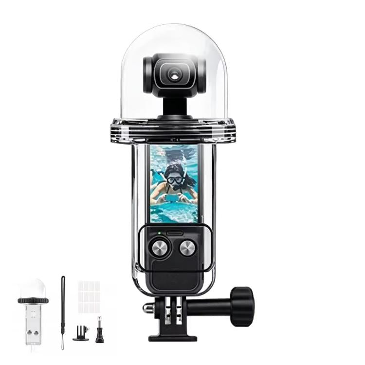 Carcasa impermeable, sumergible hasta 60 m/196 pies, con vista panorámica de 540 grados, ideal para surf y snorkel para DJI…
