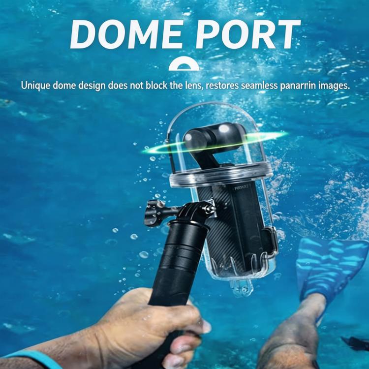 Carcasa impermeable, sumergible hasta 60 m/196 pies, con vista panorámica de 540 grados, ideal para surf y snorkel para DJI……