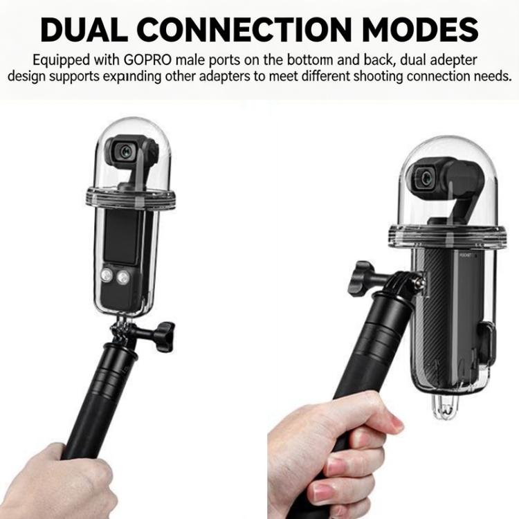 Carcasa impermeable, sumergible hasta 60 m/196 pies, con vista panorámica de 540 grados, ideal para surf y snorkel para DJI……