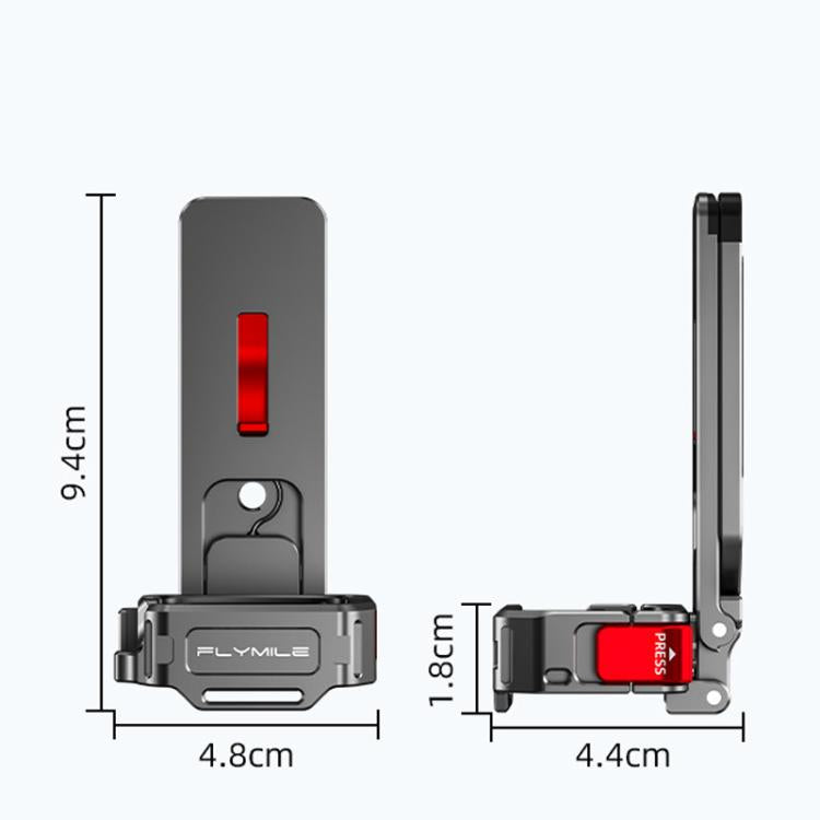 Base magnética multifuncional Flymile (aleación de aluminio) para DJI Osmo Pocket 4 — imagen 3
