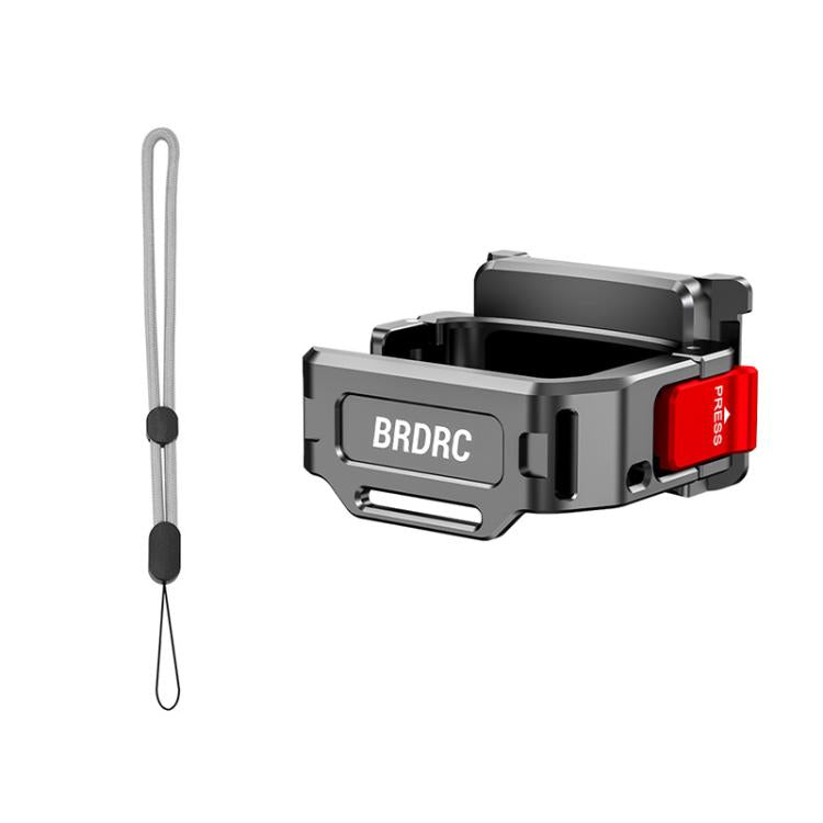 Soporte de marco de expansión de liberación rápida con interfaz de zapata fría BRDRC para DJI Osmo Pocket 4 (Titanio)