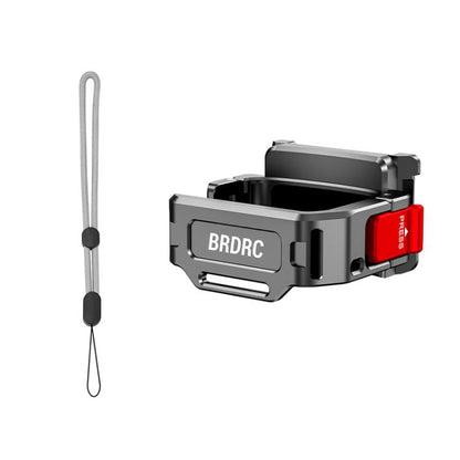 Soporte de marco de expansión de liberación rápida con interfaz de zapata fría BRDRC para DJI Osmo Pocket 4 (Titanio)