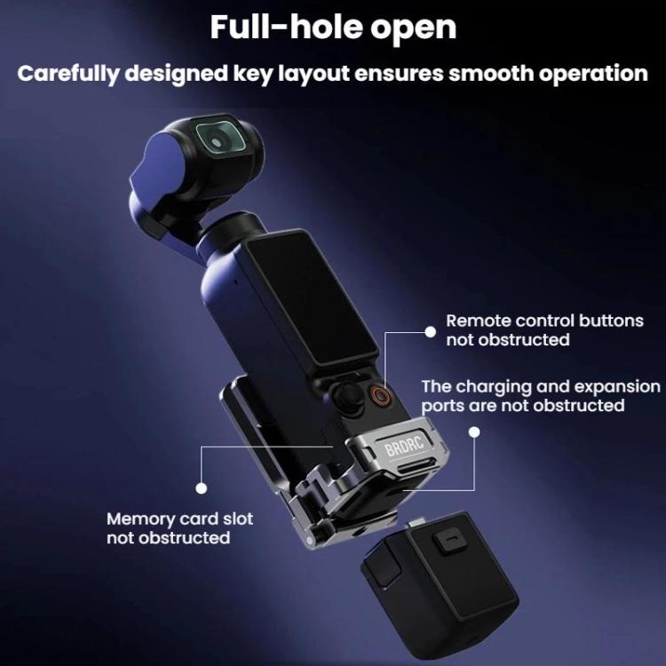 Base adaptadora magnética multifuncional BRDRC para DJI Osmo Pocket 3 (Titanio) — imagen 4