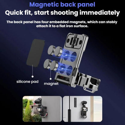 Base adaptadora magnética multifuncional BRDRC para DJI Osmo Pocket 3 (Titanio) — imagen 8