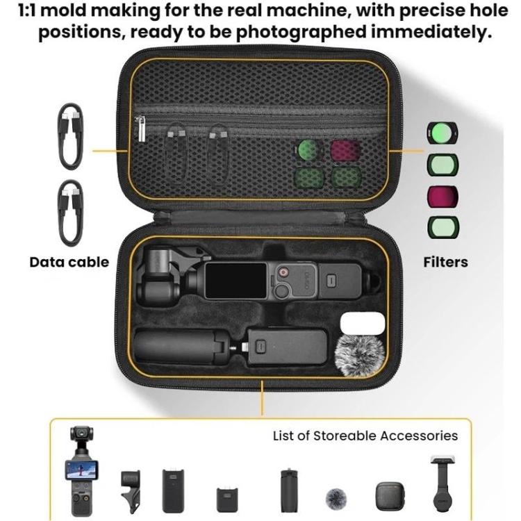 Estuche protector de almacenamiento para consola BRDRC para DJI Osmo Pocket 4 (rosa) — imagen 3