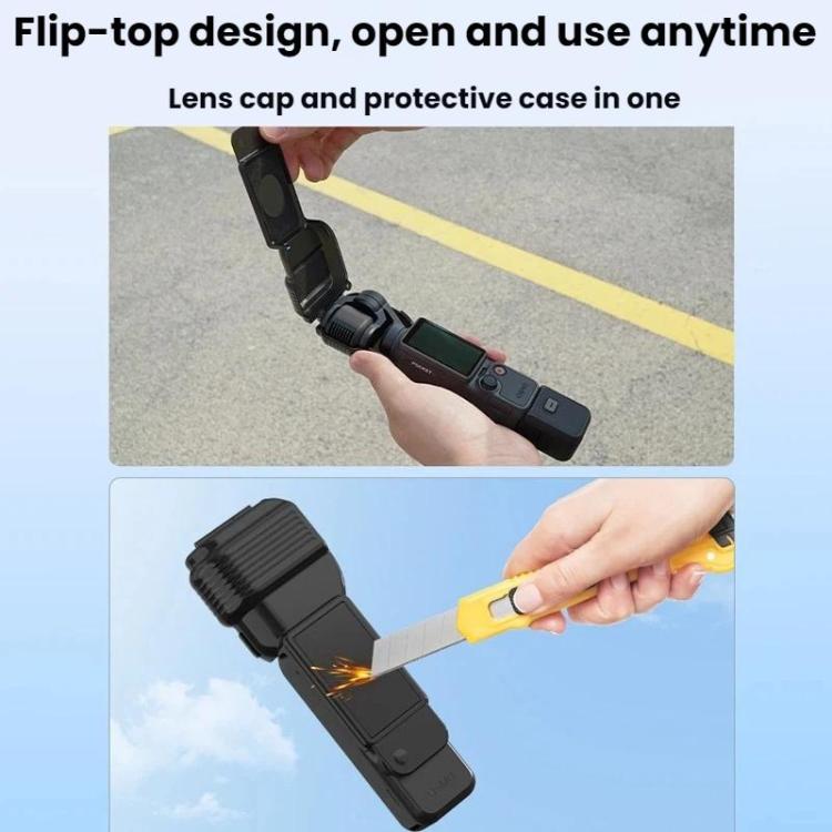Funda protectora para gimbal BRDRC con cubierta para lente de pantalla para DJI Osmo Pocket 4 (rosa) — imagen 5