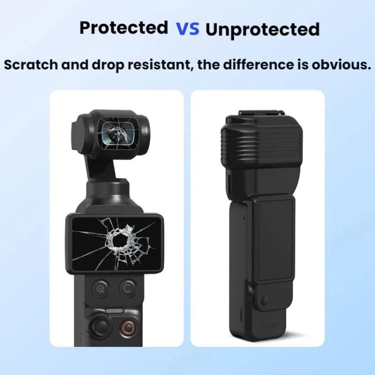 Funda protectora para gimbal BRDRC con cubierta para lente de pantalla para DJI Osmo Pocket 4 (rosa) — imagen 6