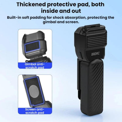 Funda protectora para gimbal BRDRC con cubierta para lente de pantalla para DJI Osmo Pocket 4 (rosa) — imagen 9