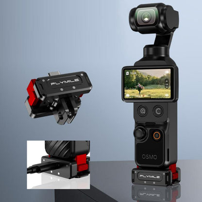Adaptador de carga magnético de liberación rápida Flymile para DJI Osmo Pocket 4 (negro)
