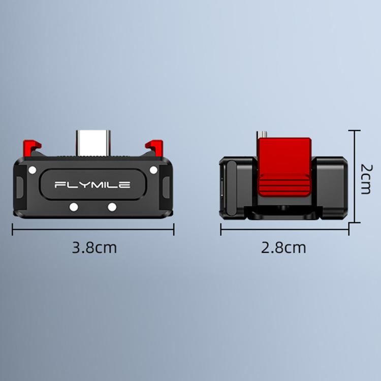 Adaptador de carga magnético de liberación rápida Flymile para DJI Osmo Pocket 4 (negro) — imagen 3