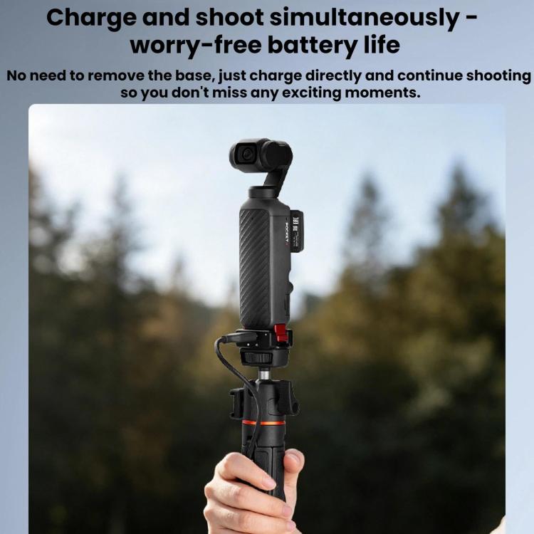Adaptador de carga magnético de liberación rápida Flymile para DJI Osmo Pocket 4 (negro) — imagen 9