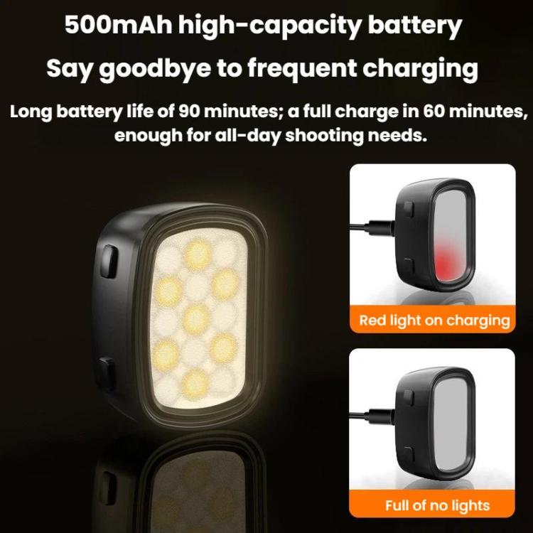 Luz de relleno magnética Flymile para cámaras / 3 para DJI Osmo Pocket 4 (negra) — imagen 4