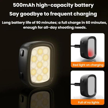 Luz de relleno magnética Flymile para cámaras / 3 para DJI Osmo Pocket 4 (negra) — imagen 4