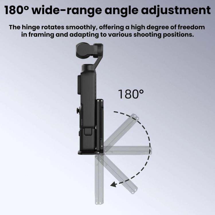 Soporte de montaje metálico magnético BRDRC para trípode de /3 para DJI Osmo Pocket 4 (negro) — imagen 4