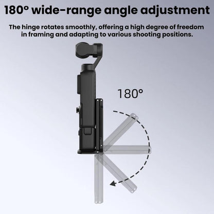 Soporte de montaje metálico magnético BRDRC para trípode de /3 para DJI Osmo Pocket 4 (negro) — imagen 4