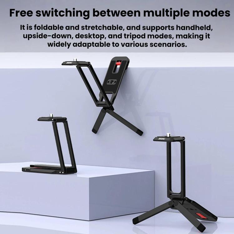 Soporte de montaje metálico magnético BRDRC para trípode de /3 para DJI Osmo Pocket 4 (negro) — imagen 8
