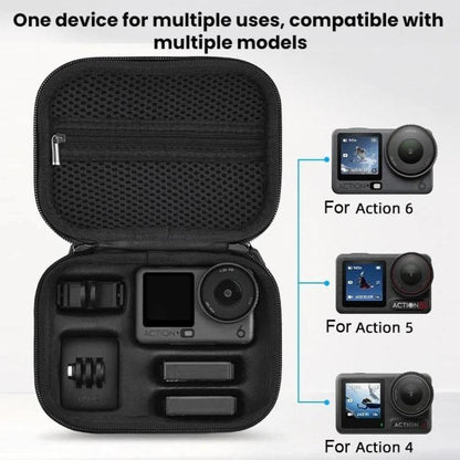 Estuche de transporte para accesorios de cámara portátil BRDRC para DJI Osmo Action 6 (Negro) — imagen 9