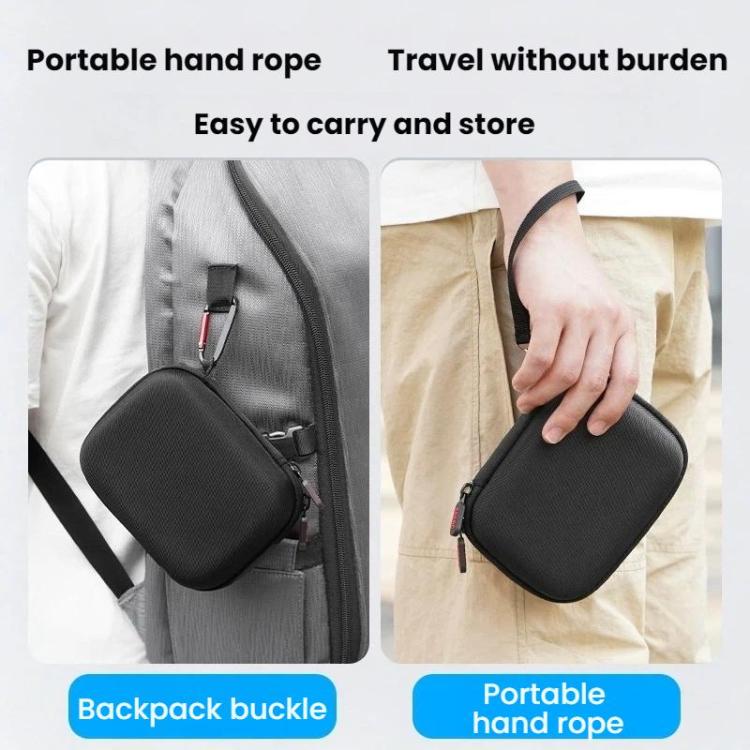 Estuche de transporte para accesorios de cámara portátil BRDRC para DJI Osmo Action 6 (Negro) — imagen 10