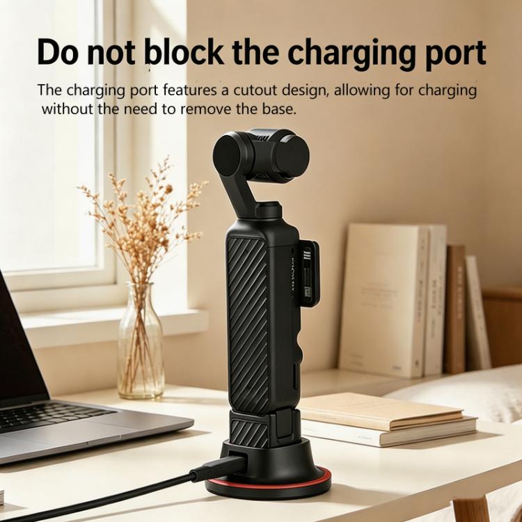 Base de escritorio giratoria de 360 grados con soporte adhesivo antideslizante para cámara /3 para DJI Osmo Pocket 4 (Negro……