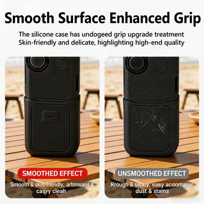 Funda de silicona 4 en 1, kit de protección integral, antiarañazos y a prueba de golpes con cordón para DJI Osmo Pocket 4 (r…