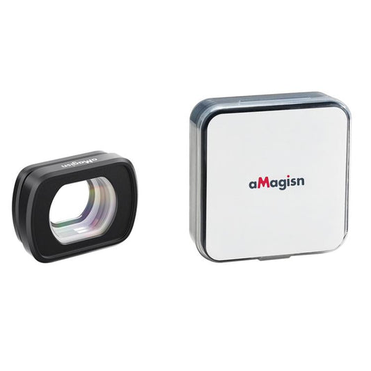 Lente gran angular aMagisn 0.72X, filtro de lente de cristal óptico magnético con marco de aleación de aluminio para DJI Osm…