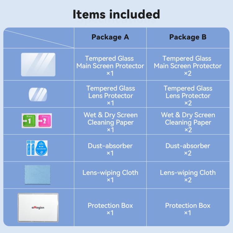 Lente Protector de pantalla aMagisn 9H de vidrio templado para y pantalla (paquete de 1+1) para DJI Osmo Pocket 4 — imagen 7