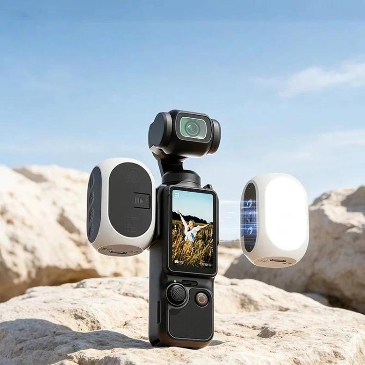 Luz de relleno magnética, 3 modos de color, portátil, recargable, para vlogs y vídeos para DJI Osmo Pocket 4 / Osmo Pocket 3…