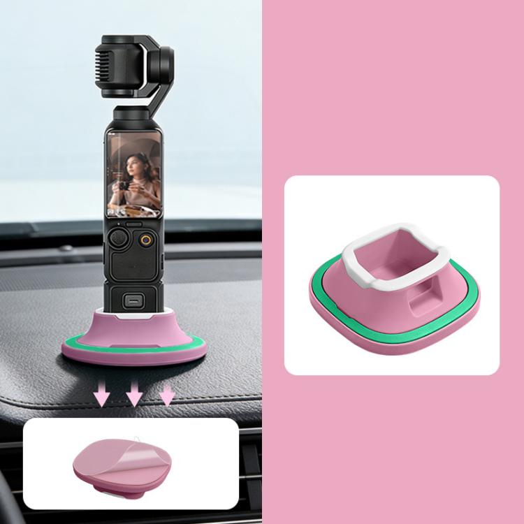 Soporte de escritorio antideslizante de silicona para DJI Osmo Pocket 4 / Osmo Pocket 3 (rosa) para DJI DJI Osmo Pocket 4, D…