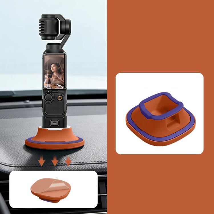 Soporte de escritorio antideslizante de silicona para DJI Osmo Pocket 4 / Osmo Pocket 3 (naranja) para DJI DJI Osmo Pocket 4…