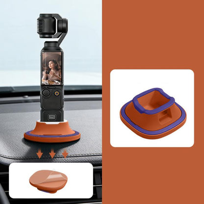 Soporte de escritorio antideslizante de silicona para DJI Osmo Pocket 4 / Osmo Pocket 3 (naranja) para DJI DJI Osmo Pocket 4…
