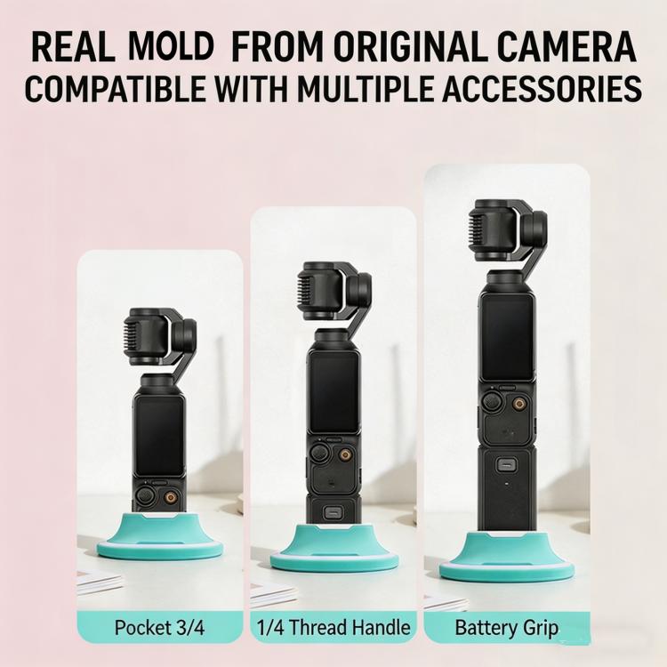Soporte de escritorio antideslizante de silicona para DJI Osmo Pocket 4 / Osmo Pocket 3 (verde) para DJI DJI Osmo Pocket 4,……