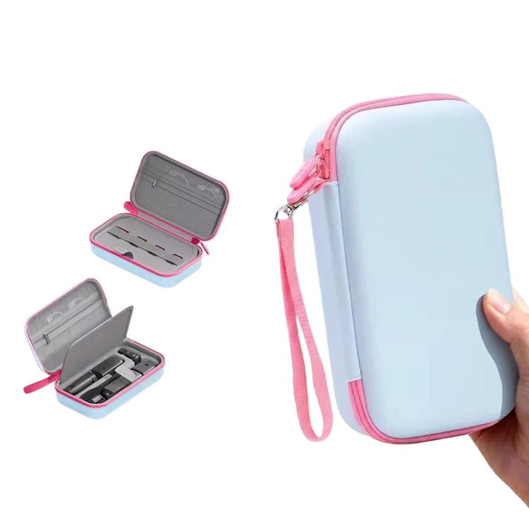 Estuche rígido de transporte de piel sintética PU portátil para DJI Osmo Pocket 4 / Osmo Pocket 3 (azul) para DJI DJI Osmo P…