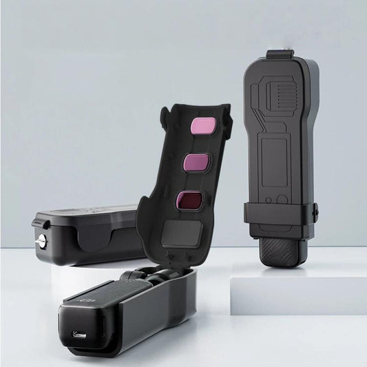 Funda protectora rígida para estabilizador con almacenamiento integrado para 3 filtros y cubierta resistente a los arañazos…