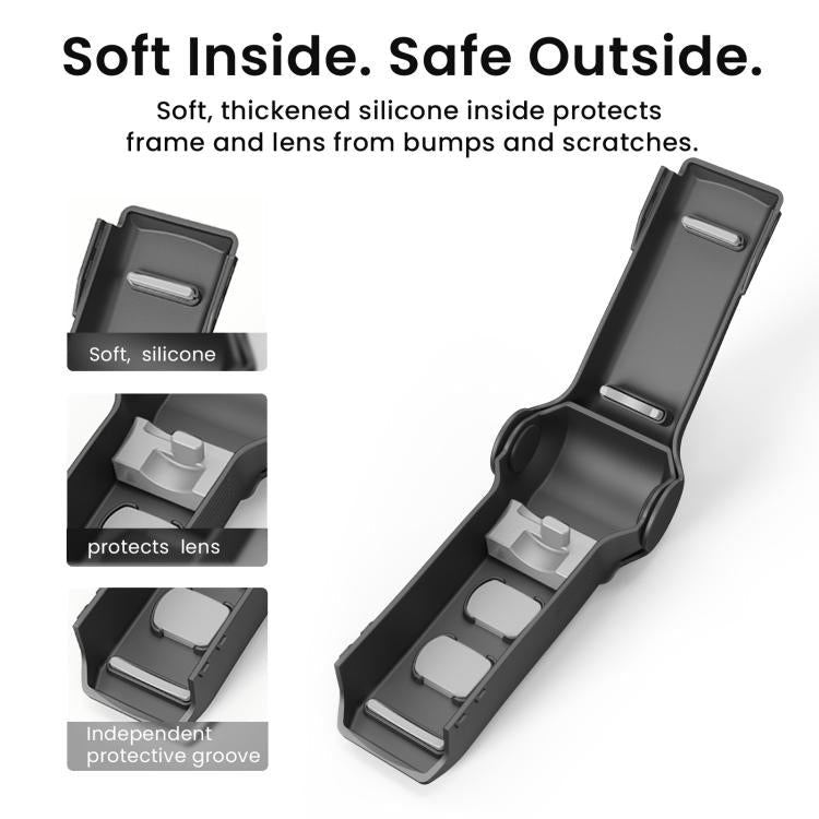 Funda protectora aMagisn de una sola pieza con tapa abatible, resistente a los impactos, de ABS rígido con almacenamiento ma…