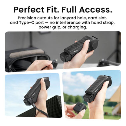 Funda protectora aMagisn de una sola pieza con tapa abatible, resistente a los impactos, de ABS rígido con almacenamiento ma…