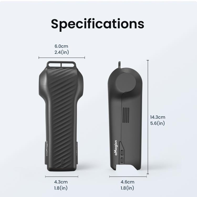 Funda protectora aMagisn de una sola pieza con tapa abatible, resistente a los impactos, de ABS rígido con almacenamiento ma…