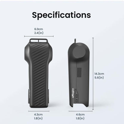 Funda protectora aMagisn de una sola pieza con tapa abatible, resistente a los impactos, de ABS rígido con almacenamiento ma…