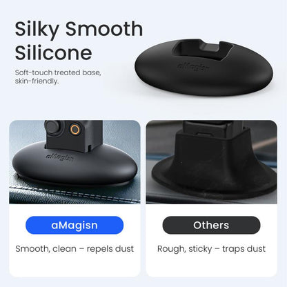 Soporte de escritorio de silicona aMagisn antideslizante para salpicadero de auto con adhesivo (rosa) para DJI Osmo Pocket 4…