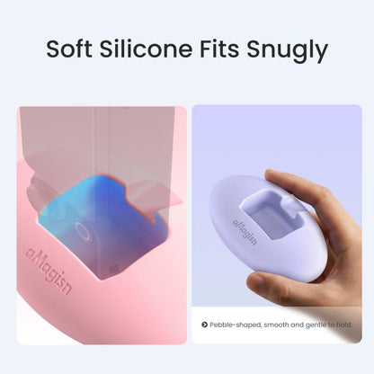 Soporte de escritorio de silicona aMagisn antideslizante para salpicadero de auto con adhesivo (rosa) para DJI Osmo Pocket 4…