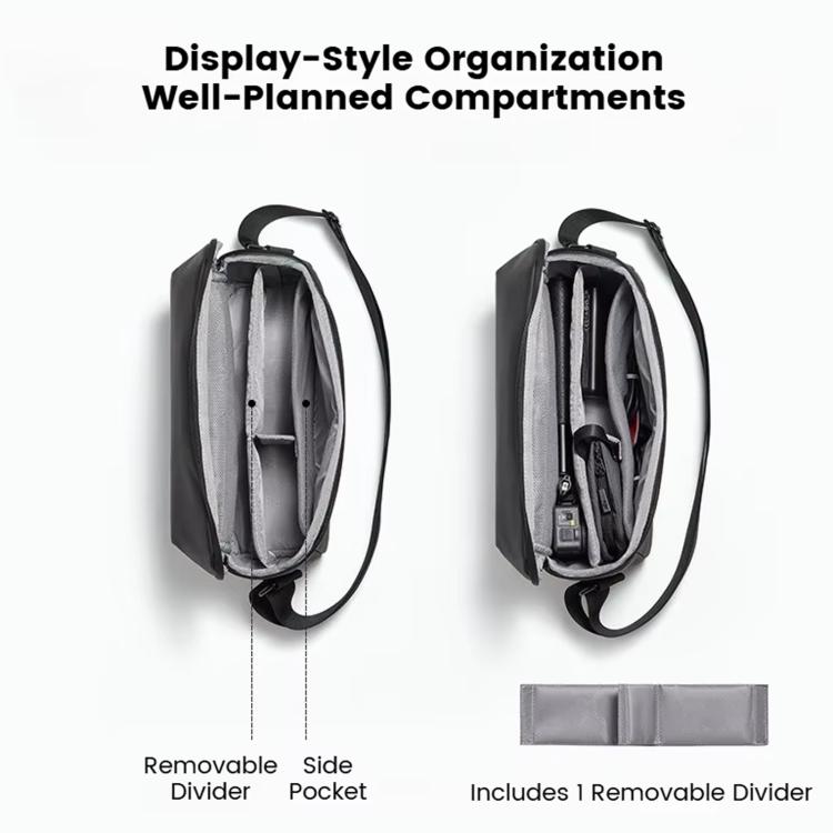 Bolsa de almacenamiento para cámara de acción Baona BN-DJ004, tipo bandolera para DJI Osmo Action 4 (negra) — imagen 3