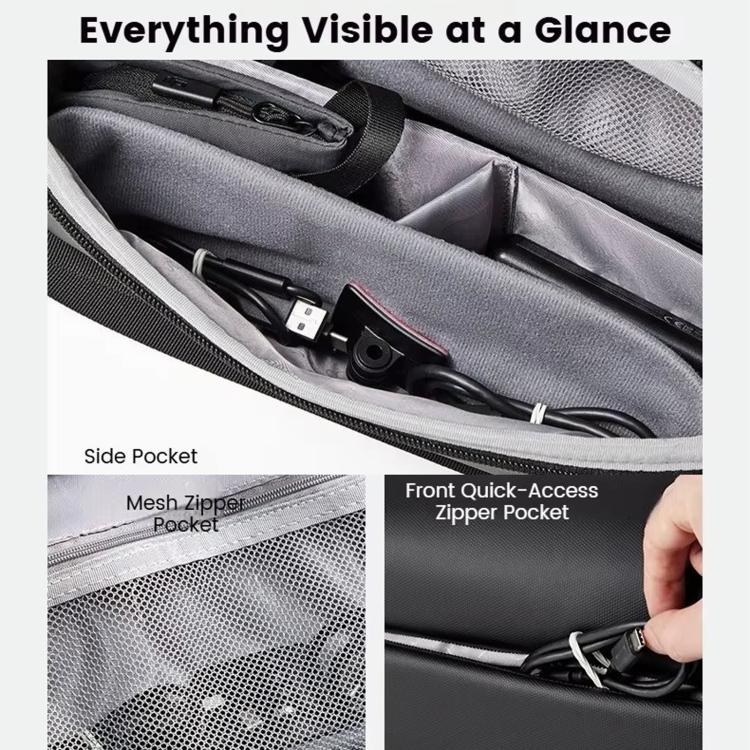 Bolsa de almacenamiento para cámara de acción Baona BN-DJ004, tipo bandolera para DJI Osmo Action 4 (negra) — imagen 5