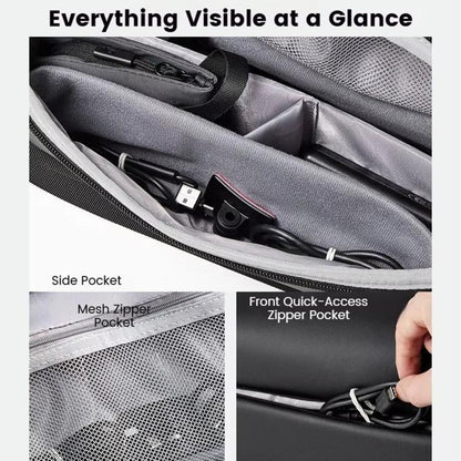 Bolsa de almacenamiento para cámara de acción Baona BN-DJ004, tipo bandolera para DJI Osmo Action 4 (negra) — imagen 5