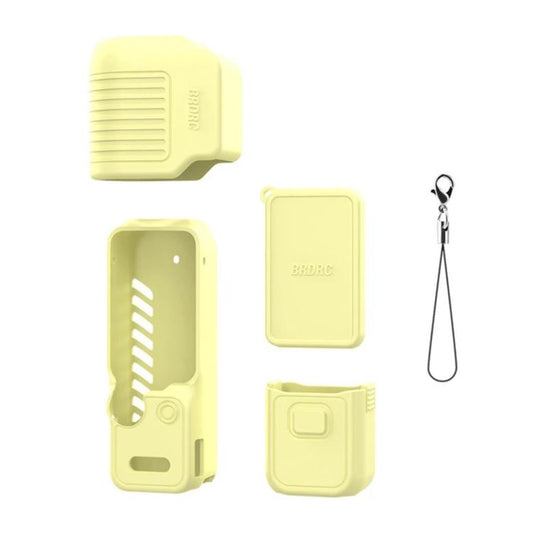 Funda protectora de silicona BRDRC para pantalla para DJI Osmo Pocket 4 (amarilla)