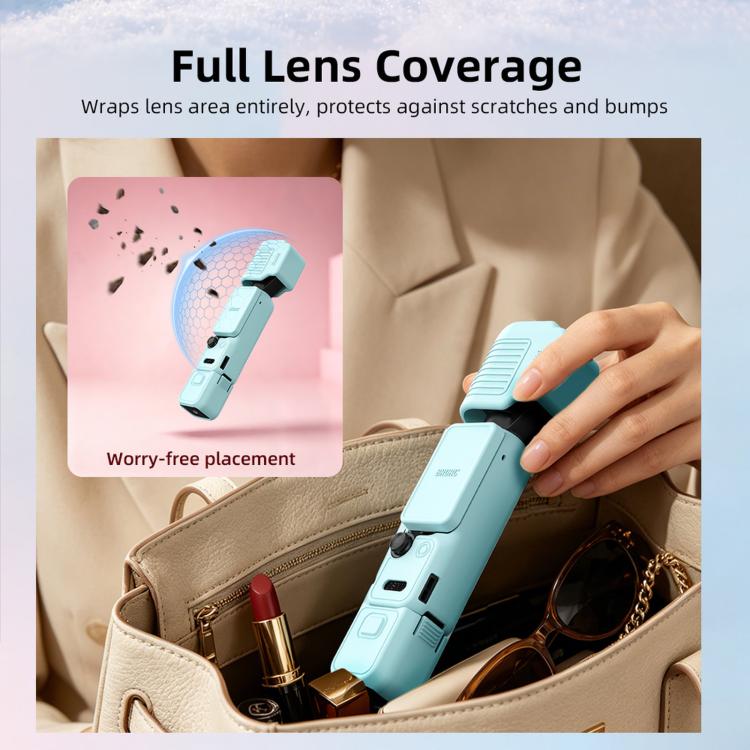 Funda protectora de silicona con parasol para la pantalla BRDRC de para DJI Osmo Pocket 4 (rosa) — imagen 11