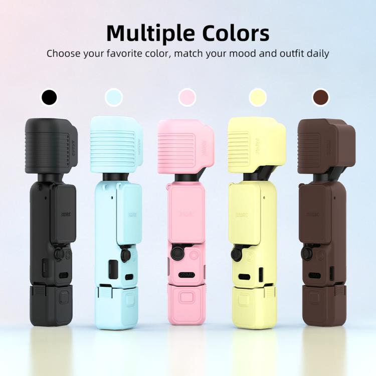 Funda protectora de silicona BRDRC para pantalla para DJI Osmo Pocket 4 (amarilla) — imagen 2